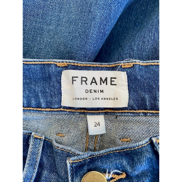 Frame Denim Wide Leg Crop Jeans - Picture 3 of 3